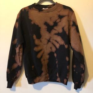 Bleached champion crewneck sweatshirt